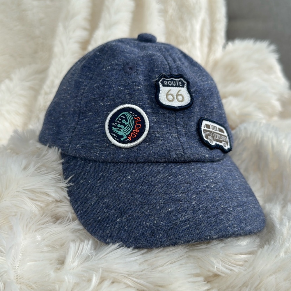 Carter's Little Explorer Patches Heather Blue Jersey Ball Cap 0-3 Month